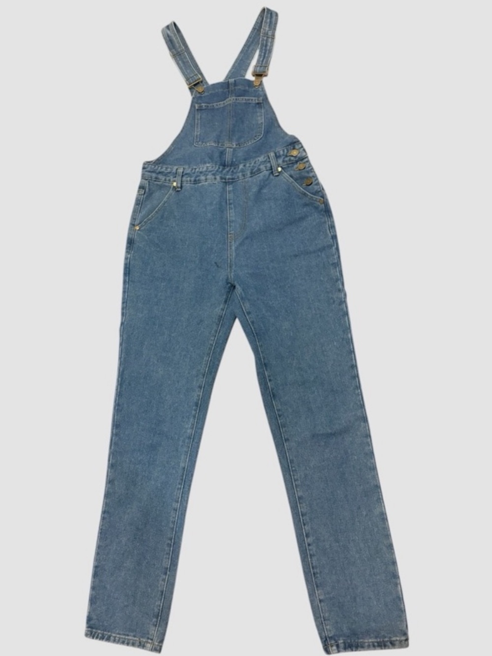 NEW Classic Blue Denim Overalls Medium Wash  size 6 - Picture 2 of 6